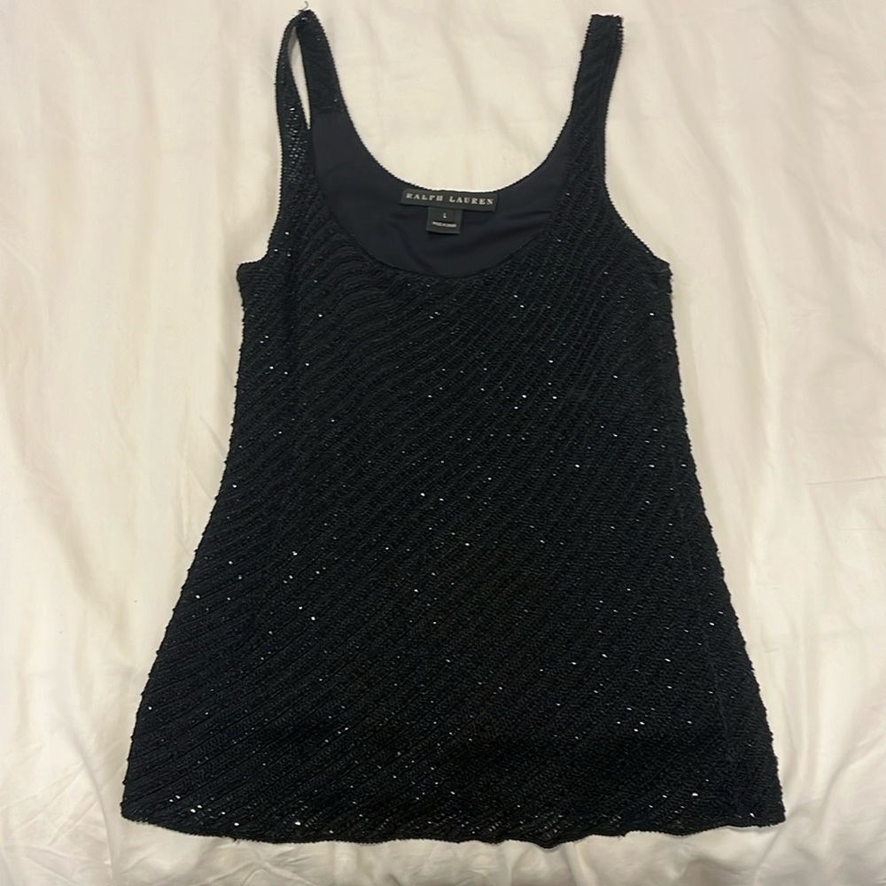 Sequined Ralph Lauren tank